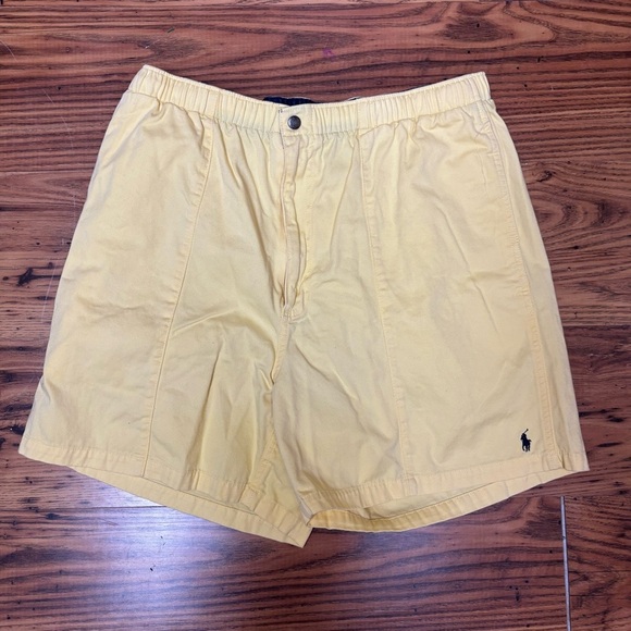 Polo by Ralph Lauren Men's Elastic Waist XL Yellow Shorts - Picture 1 of 6